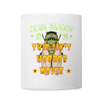 CIGALE INVASION 2024 CE N'EST PAS UN FILM D'HORREUR - Mug blanc - blanc - Devant