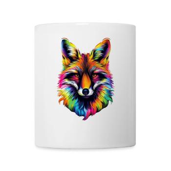 Fuchs Pop Art Bunt Fuchsliebhaber Rotfuchs Füchse - Tasse - Weiß - Vorne