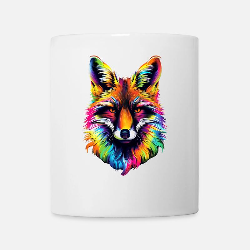 Fox Pop Art Farverige Fox Lover Red Fox Fox Foxes - Kop/krus - hvid