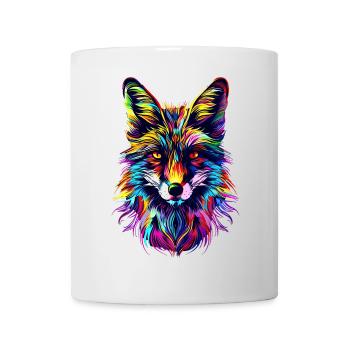 Fuchs Pop Art Bunt Fuchsliebhaber Rotfuchs Füchse - Tasse - Weiß - Vorne