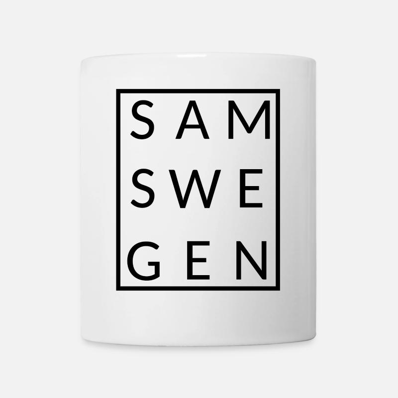 Samswegen eingerahmt - Tasse - Weiß