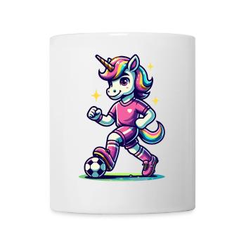 Fussballer Unicorn Fans Soccer Einhörner Einhorn - Tasse - Weiß - Vorne