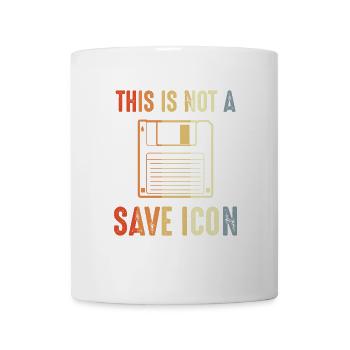 This is not a save icon - Mug - white - Front