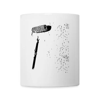 Rouleau de peintre - Rouleau de peintre - Mug blanc - blanc - Devant