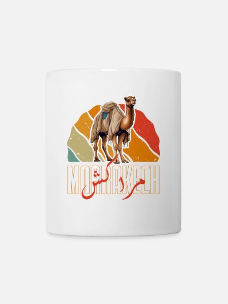 Marrakech Soleil Chameau - Mug blanc - blanc