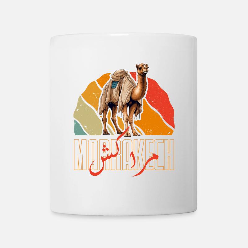 Marrakesch Sonnenkamel - Tasse - Weiß