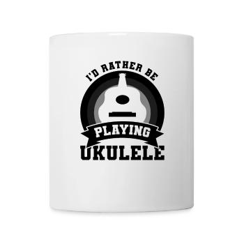 Ukulele Spieler Witz - Tasse - Weiß - Vorne