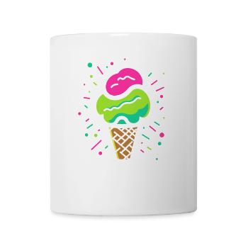 Ice cream cone comic look - Mug - white - Front