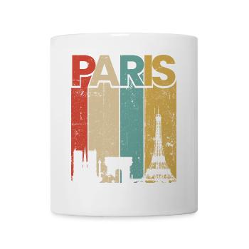 Paris Vintage Sunset Stripes - Mug - white - Front