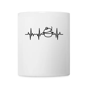 Kochtopf EKG Herzlinie - Tasse - Weiß - Vorne