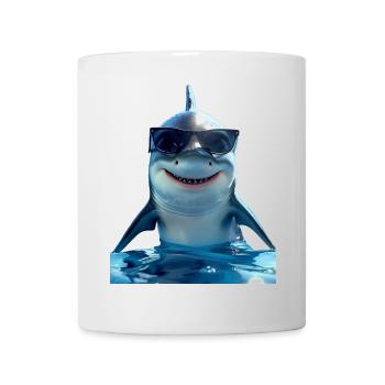 Hai Haifisch Tigerhai Grauhai Haie Weißer Hai - Tasse - Weiß - Vorne