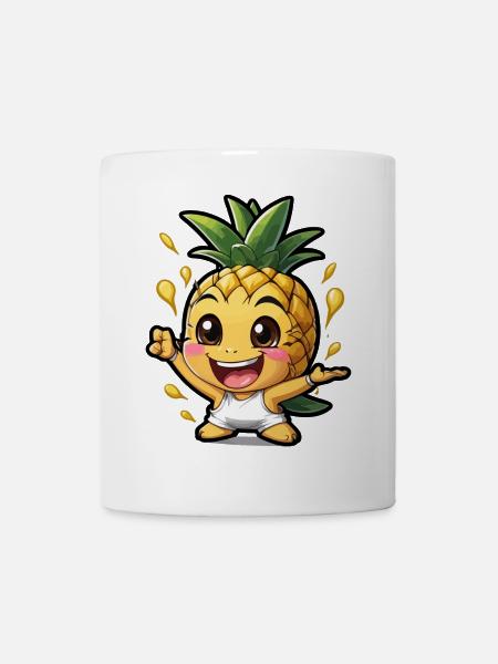 Drôle de bébé ananas - Mug blanc - blanc