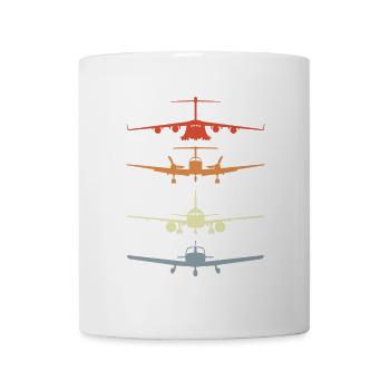 Maquettes d’avions vintage - Mug blanc - blanc - Devant