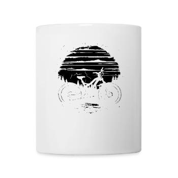 Mountainbiken - Tasse - Weiß - Vorne