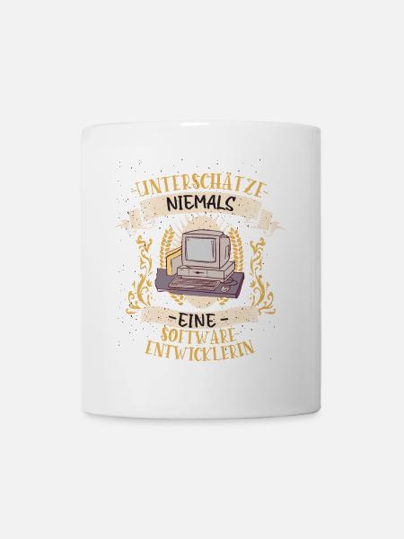 Softwareentwicklerin Geschenk Code Lustig - Tasse - Weiß