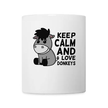 Esel Liebe Spruch Lustig Geschenk - Tasse - Weiß - Vorne