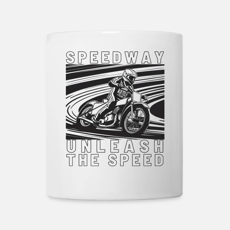 Speedway Racer Illustration - Mug - white