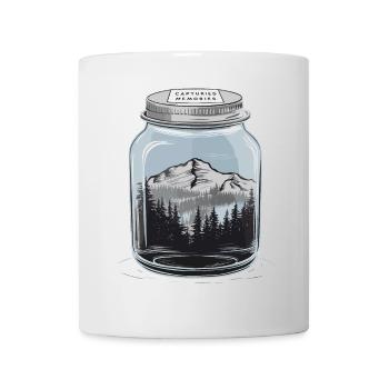 Captured Memories - Berglandschaft im Glas - Tasse - Weiß - Vorne