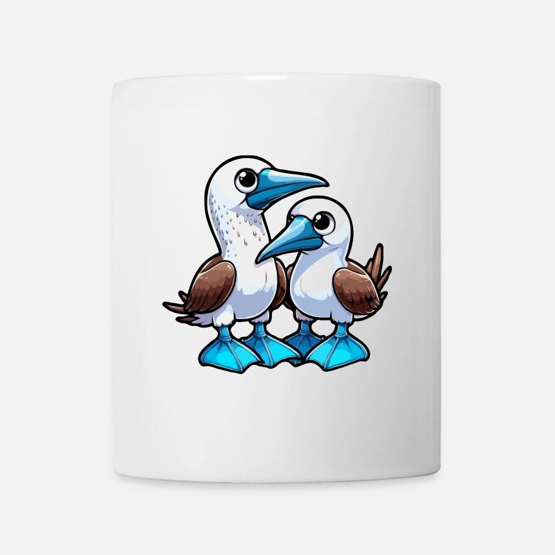 Vogel Blaufuß Tölpel Vogel Geschenk - Tasse - Weiß
