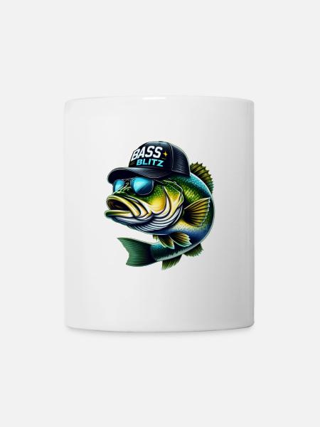 Gestreifter Barsch Blitz - Tasse - Weiß
