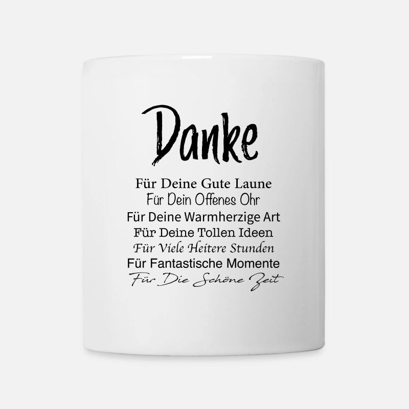 Kollegen Arbeitkollegen Danke Dankeschon Geschenke - Tasse - Weiß
