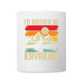 Kayaking Sunset Mountain Scene - Mug - white - Front