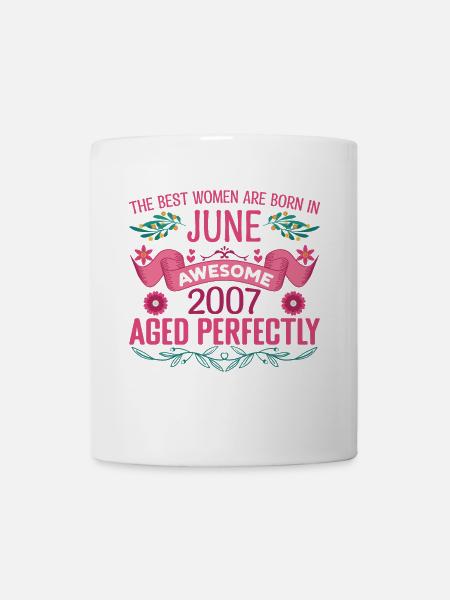 Juin 2007 anniversaire femme Juin 2007 - Mug blanc - blanc