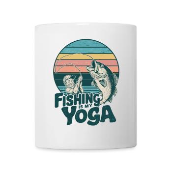 Fishing Yoga Fishing Fisherman Angler Relaxation - Mug - white - Front