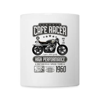 Cafe Racer Motorrad Geburtstag Biker Jahrgang 1960 - Tasse - Weiß - Vorne