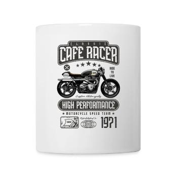 Cafe Racer Motorrad Geburtstag Biker Jahrgang 1971 - Tasse - Weiß - Vorne