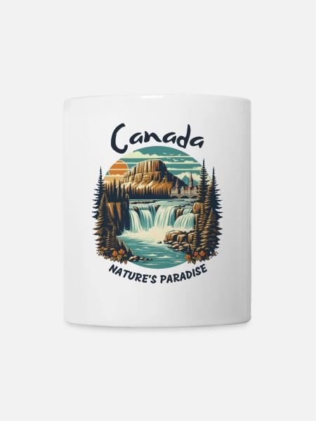 Le paysage du Canada - Mug blanc - blanc