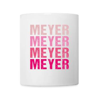 Meyer Familienname Team Retro Geschenkidee - Tasse - Weiß - Vorne