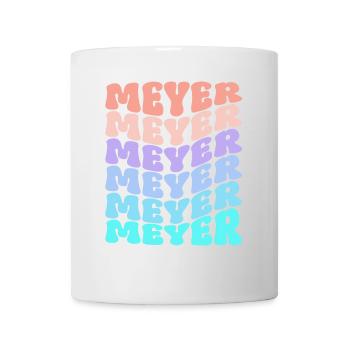 Meyer Retro Familie Nachname Geschenk - Tasse - Weiß - Vorne