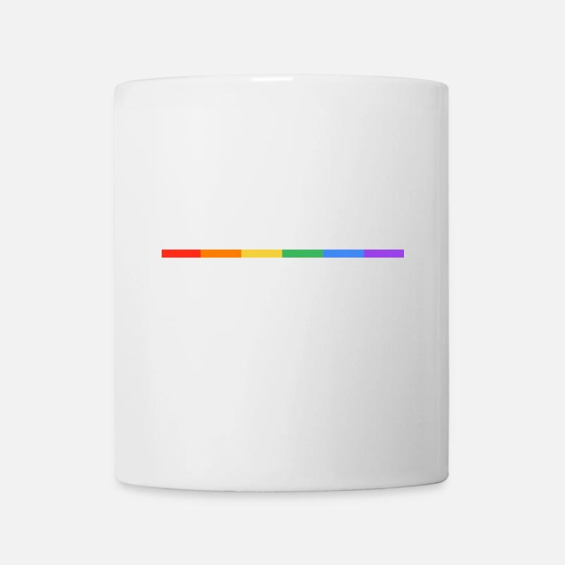 Love is Love Pride Flag Banner - Tasse - Weiß