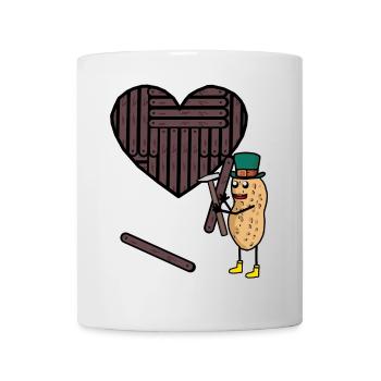 Peanut Heart Hearts Artisan Love Valentine - Mug - white - Front