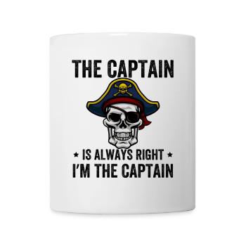 The Captain Is Always Right I'm The Captain - Mug - white - Front