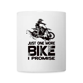 Juste une moto de plus que je promets moto de motocross - Mug blanc - blanc - Devant