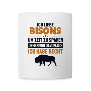 Bison hat immer Recht Buffalo Bovinae Américain - Mug blanc - blanc - Devant