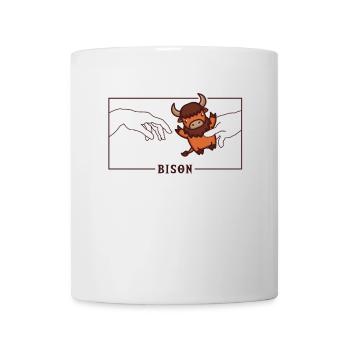 Michel-Ange Création d’Adam Bison Buffalo - Mug blanc - blanc - Devant