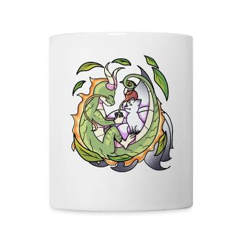 Drache & Fuchs Japan Art - Tasse - Weiß - Vorne