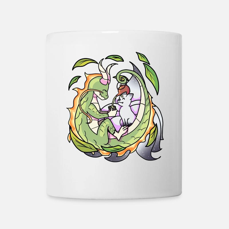 Drache & Fuchs Japan Art - Tasse - Weiß