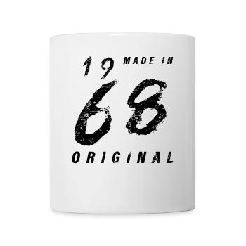 Made In 1968 Original Birthday Grunge Distressed - Mug - white - Front