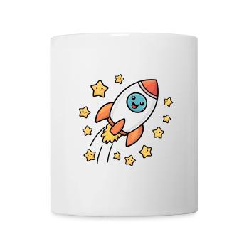 Funny rocket for kids - Mug - white - Front