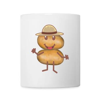 Kartoffeln Gemüse Kartoffel Bauern - Tasse - Weiß - Vorne