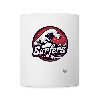 Wellen Surfer: Schnapp Dir die Welle und reite sie - Tasse - Weiß - Vorne