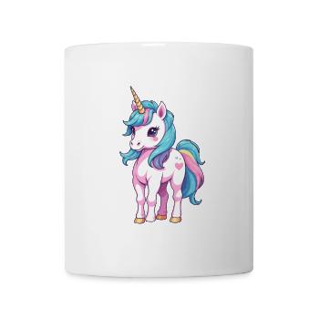 Unique Unicorn Design Pastel Colors - Mug - white - Front