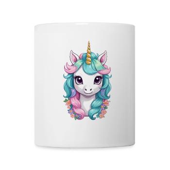 Pastel Colors Funny Unicorns Cute Unicorn - Mug - white - Front