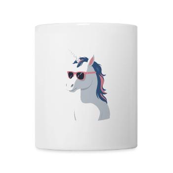 Papa Einhorn Lustiges Vatertag Design - Tasse - Weiß - Vorne