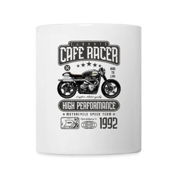 Cafe Racer Moto Anniversaire Motard Né en 1992 - Mug blanc - blanc - Devant
