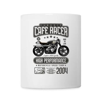 Cafe Racer Motorrad Geburtstag Biker Jahrgang 2004 - Tasse - Weiß - Vorne